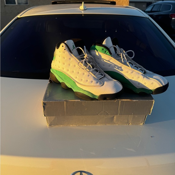 jordan 13 green and yellow
